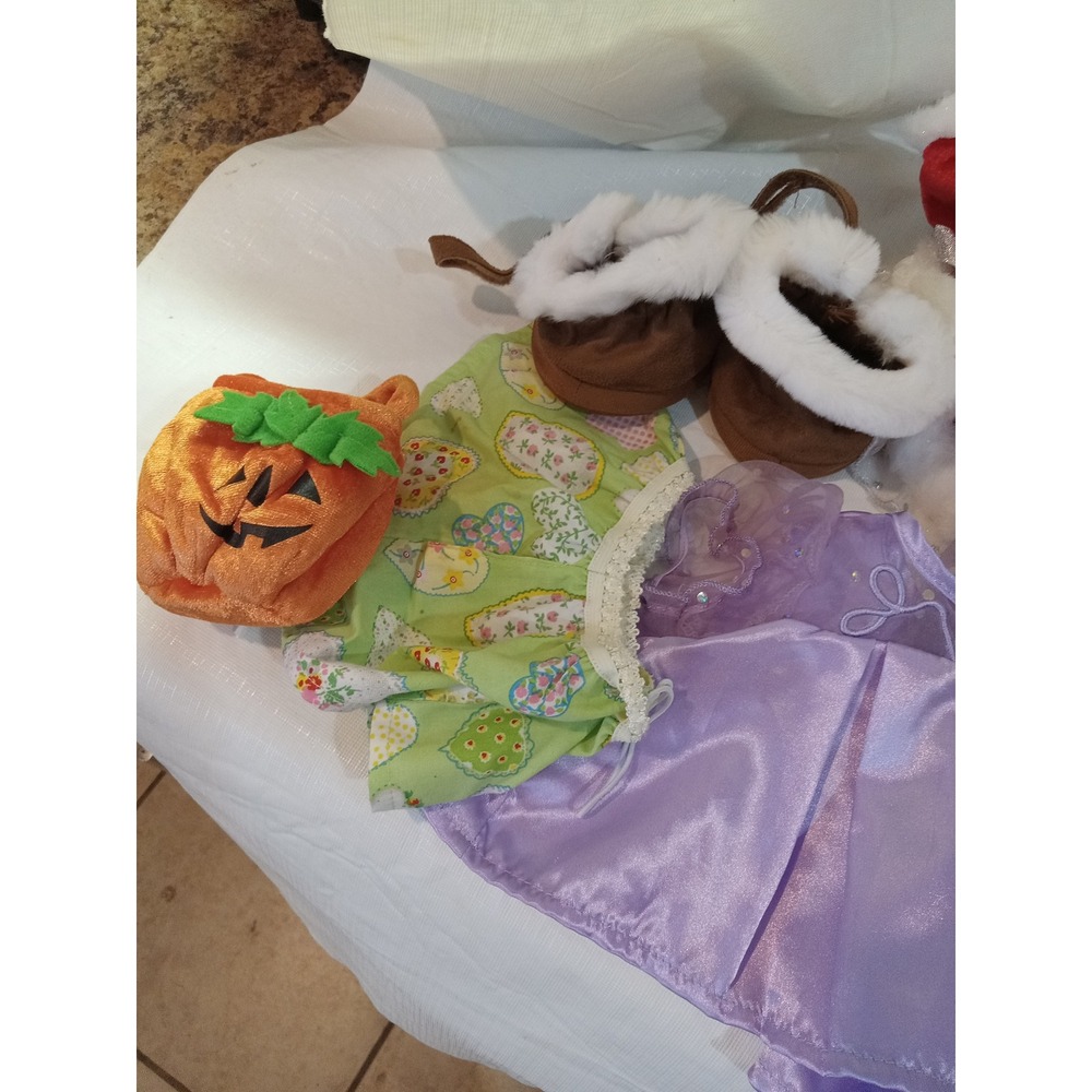 Build A Bear Workshop Clothing Accessory Lot Outfits Shoes Dresses Skirts Hoodie - Picture 6 of 6
